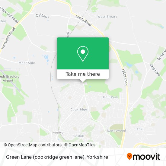 Green Lane (cookridge green lane) map