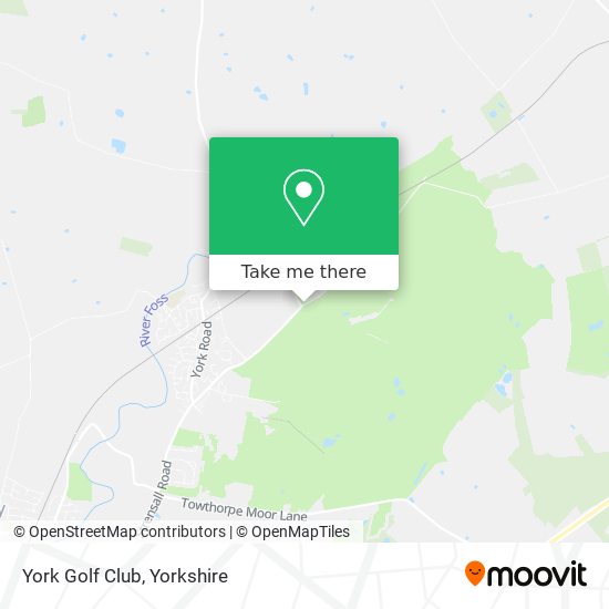 York Golf Club map