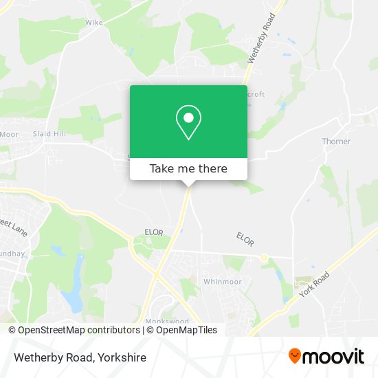 Wetherby Road map