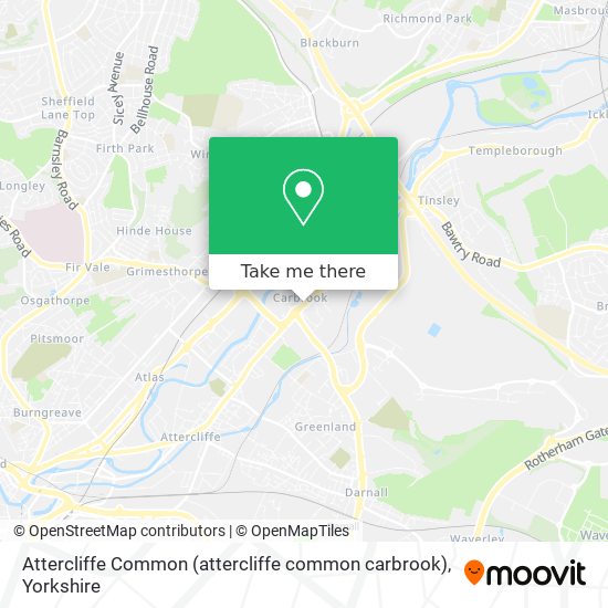 Attercliffe Common (attercliffe common carbrook) map