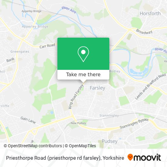 Priesthorpe Road (priesthorpe rd farsley) map