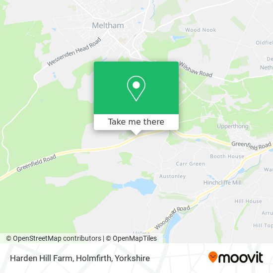 Harden Hill Farm, Holmfirth map