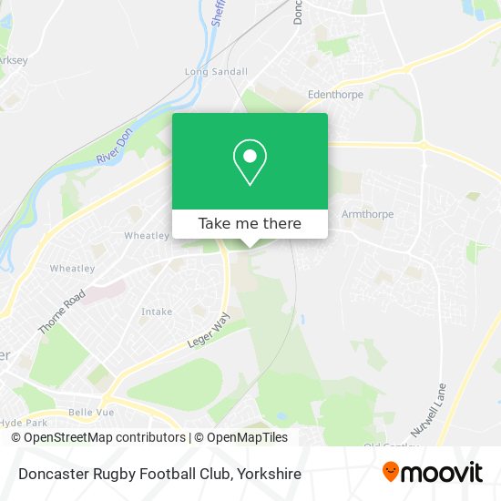 Doncaster Rugby Football Club map