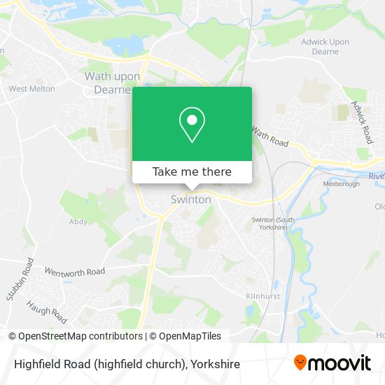 Highfield Road (highfield church) map