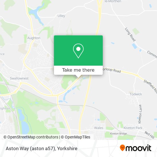 Aston Way (aston a57) map