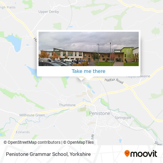 Penistone Grammar School map