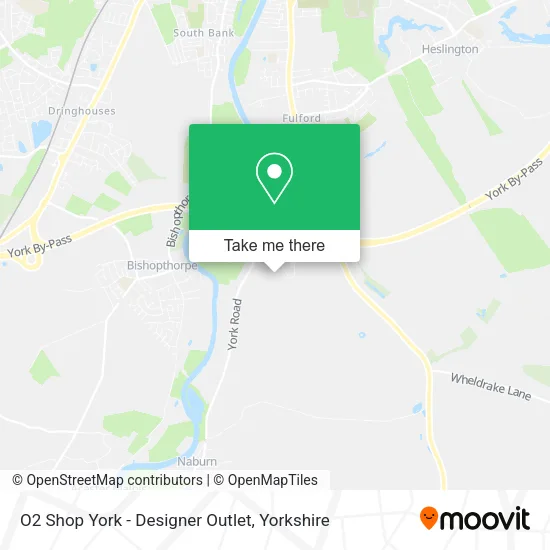 O2 Shop York - Designer Outlet map