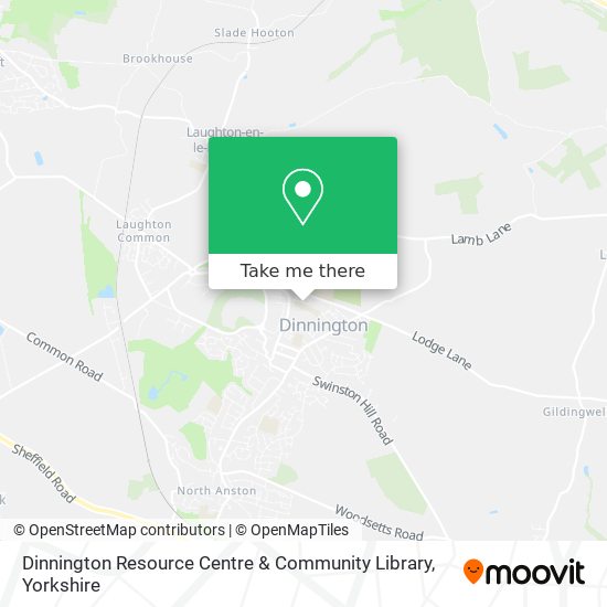 Dinnington Resource Centre & Community Library map