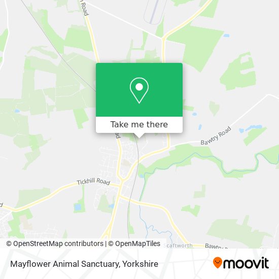 Mayflower Animal Sanctuary map