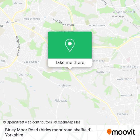 Birley Moor Road (birley moor road sheffield) map