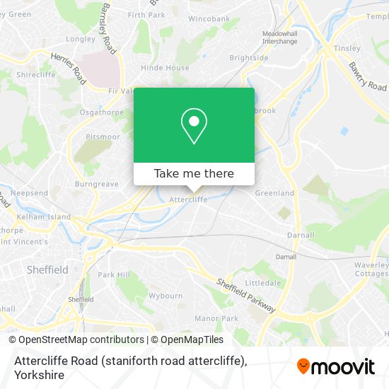 Attercliffe Road (staniforth road attercliffe) map