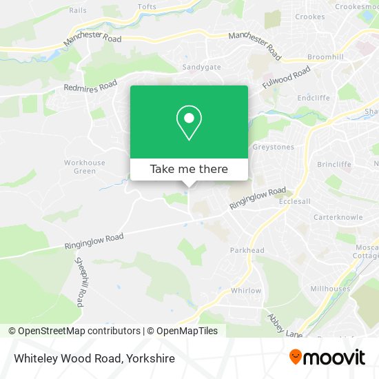 Whiteley Wood Road map