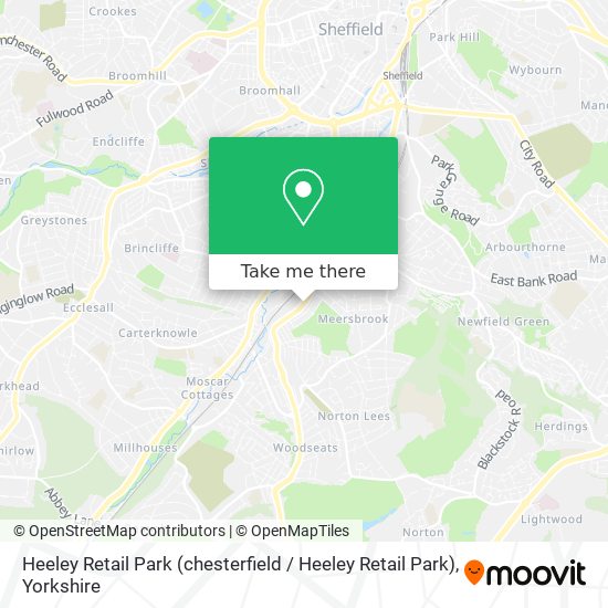 Heeley Retail Park map