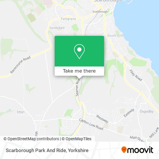 Scarborough Park And Ride map