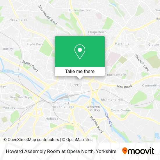 Howard Assembly Room at Opera North map