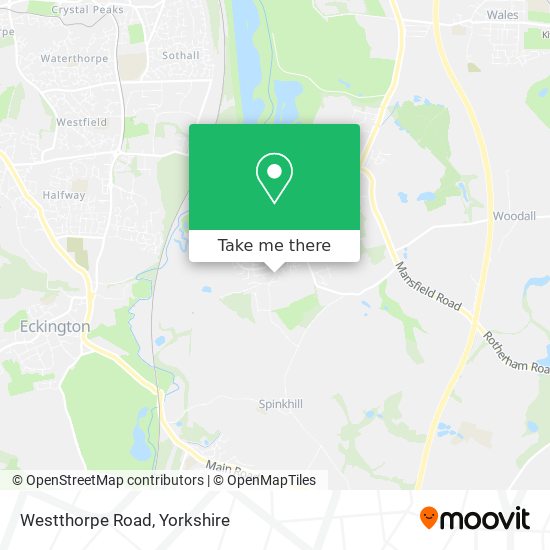 Westthorpe Road map