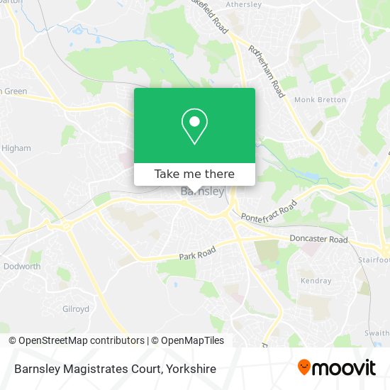 Barnsley Magistrates Court map