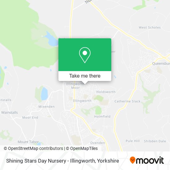 Shining Stars Day Nursery - Illingworth map