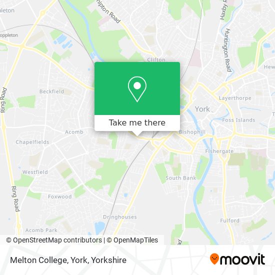 Melton College, York map