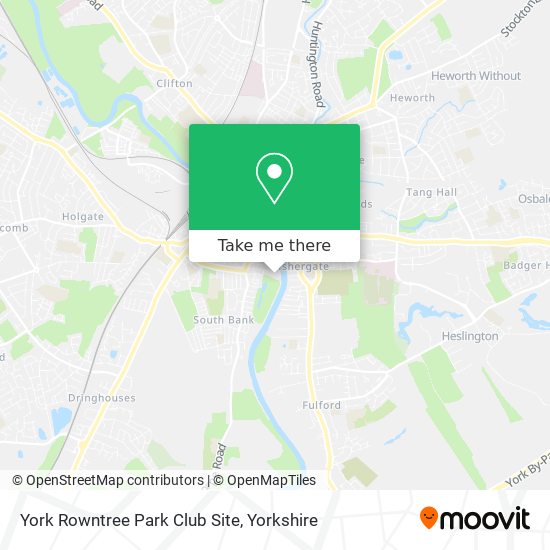 York Rowntree Park Club Site map