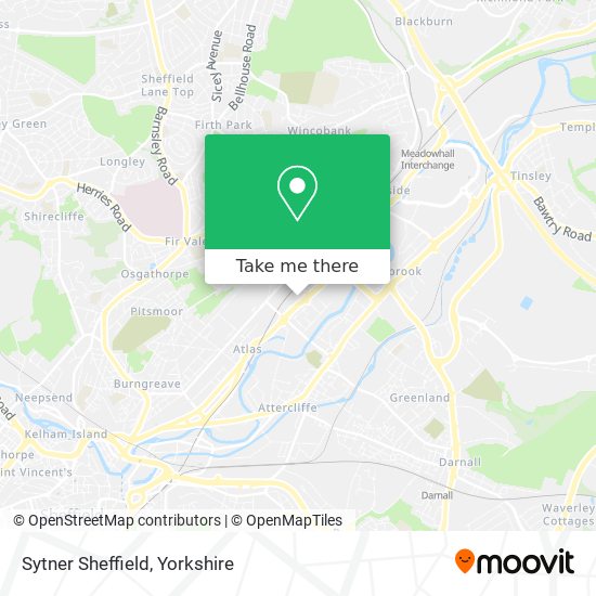 Sytner Sheffield map