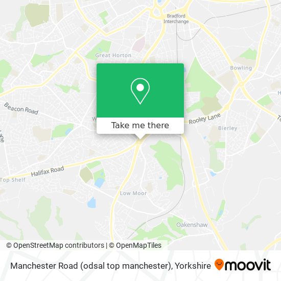 Manchester Road (odsal top manchester) map