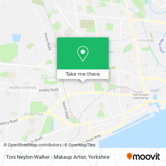 Toni Neylon-Walker - Makeup Artist map