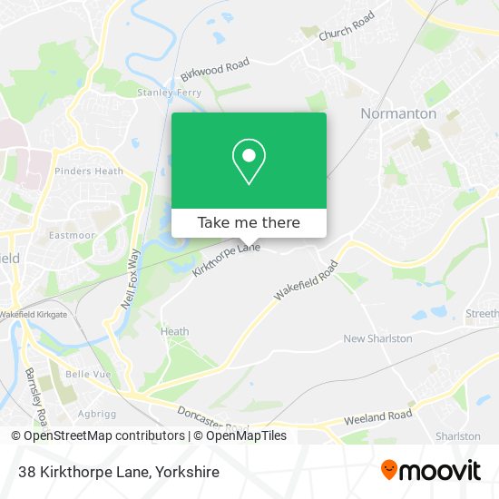 38 Kirkthorpe Lane map