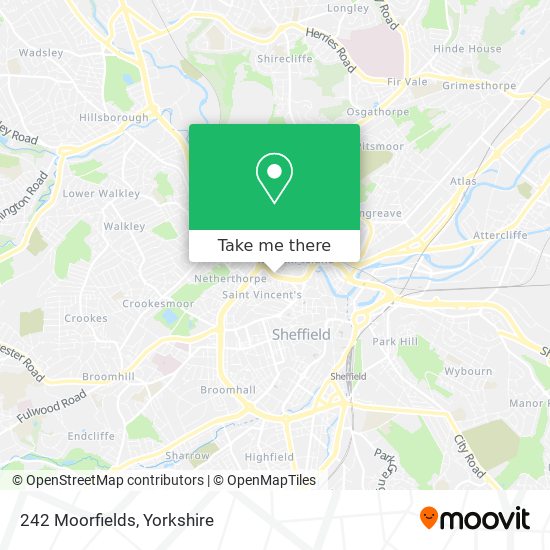 242 Moorfields map