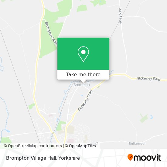 Brompton Village Hall map