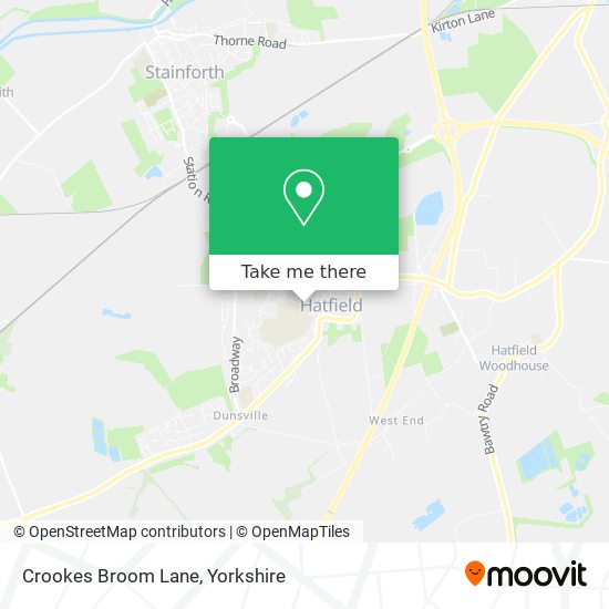 Crookes Broom Lane map