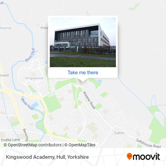 Kingswood Academy, Hull map