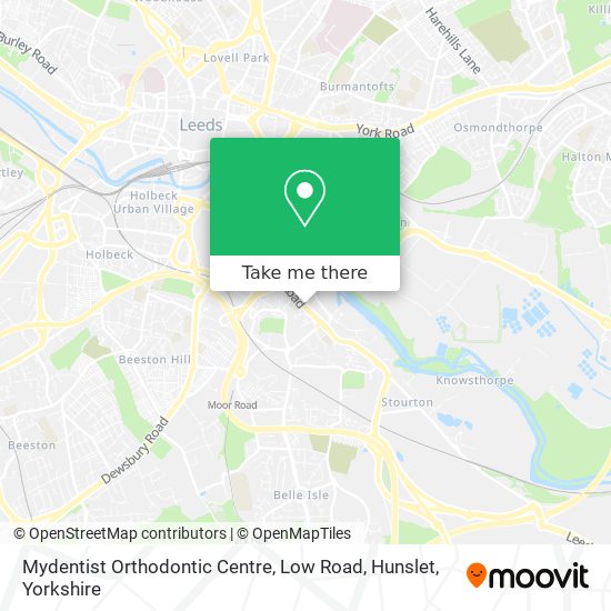 Mydentist Orthodontic Centre, Low Road, Hunslet map