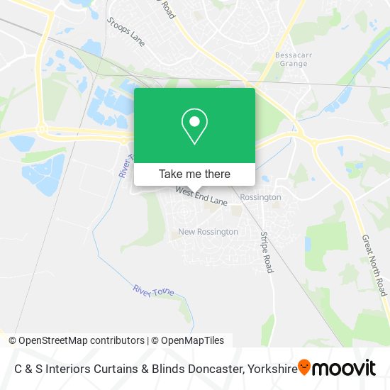 C & S Interiors Curtains & Blinds Doncaster map