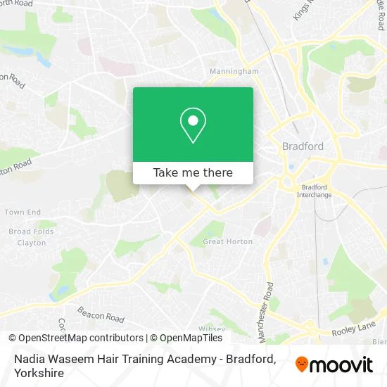 Nadia Waseem Hair Training Academy - Bradford map