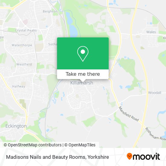 Madisons Nails and Beauty Rooms map