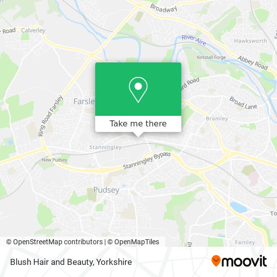 Blush Hair and Beauty map