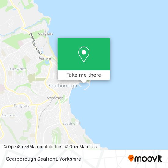 Scarborough Seafront map