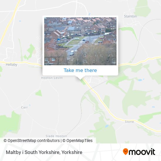 Maltby i South Yorkshire map