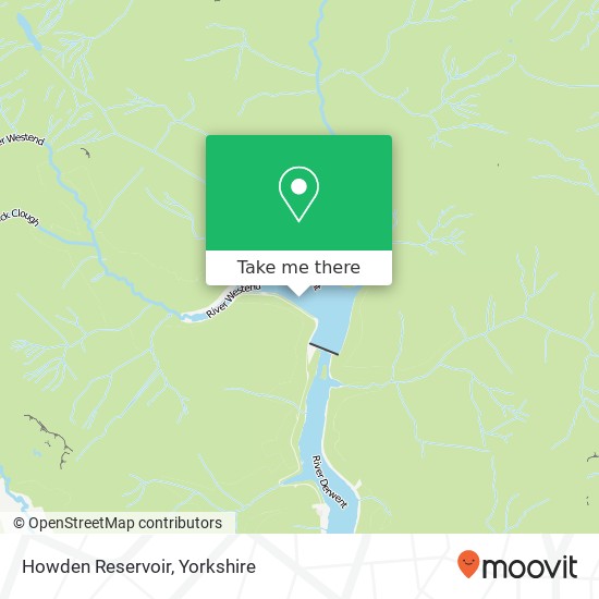 Howden Reservoir map