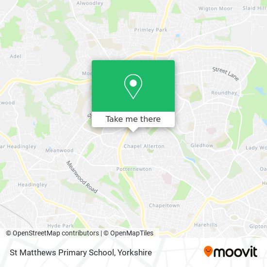 St Matthews Primary School map
