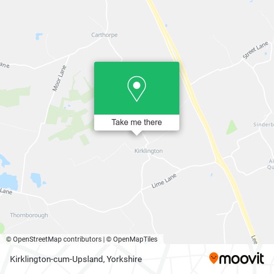 Kirklington-cum-Upsland map