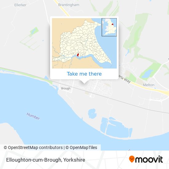 Elloughton-cum-Brough map
