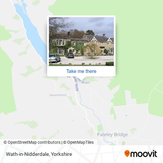Wath-in-Nidderdale map