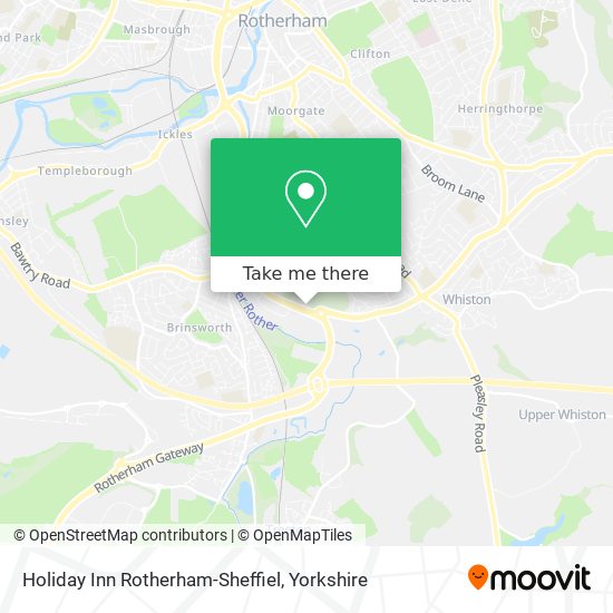 Holiday Inn Rotherham-Sheffiel map