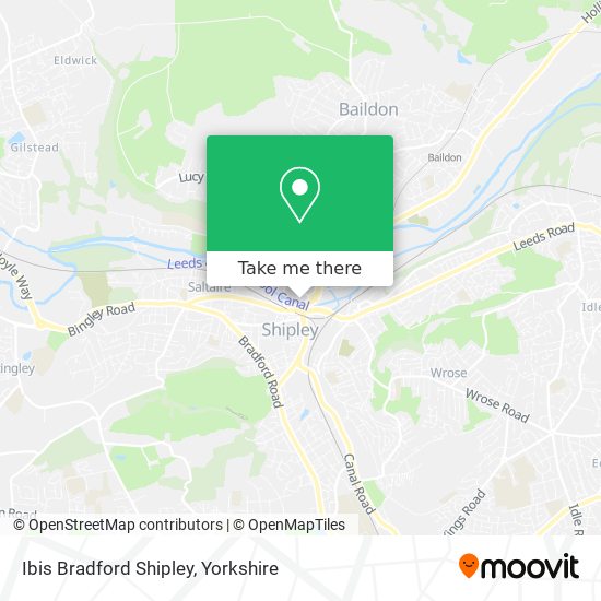 Ibis Bradford Shipley map