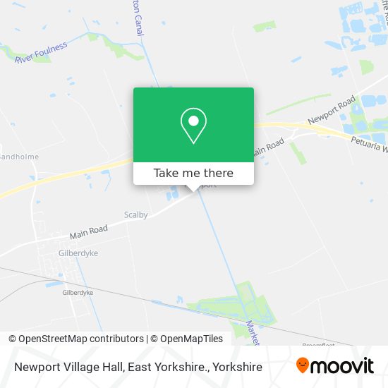 Newport Village Hall, East Yorkshire. map