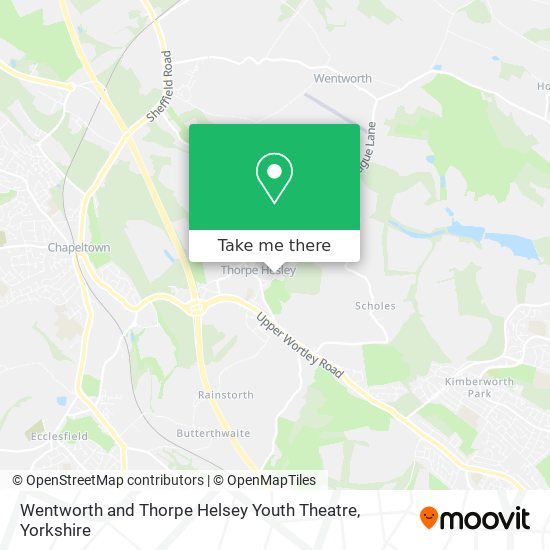 Wentworth and Thorpe Helsey Youth Theatre map