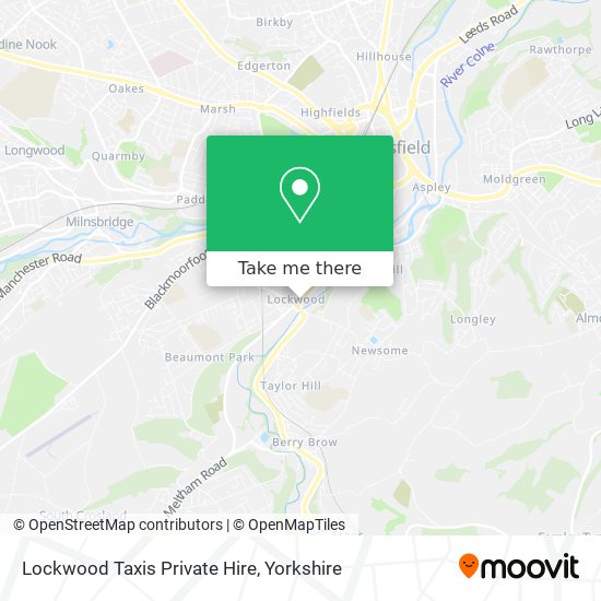 Lockwood Taxis Private Hire map