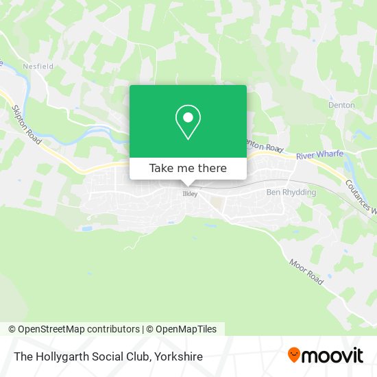 The Hollygarth Social Club map